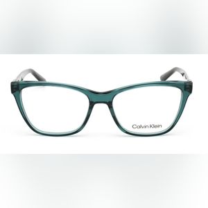 EUC Calvin Klein CK20532 glasses in Crystal Bistro Green full frame rectangular